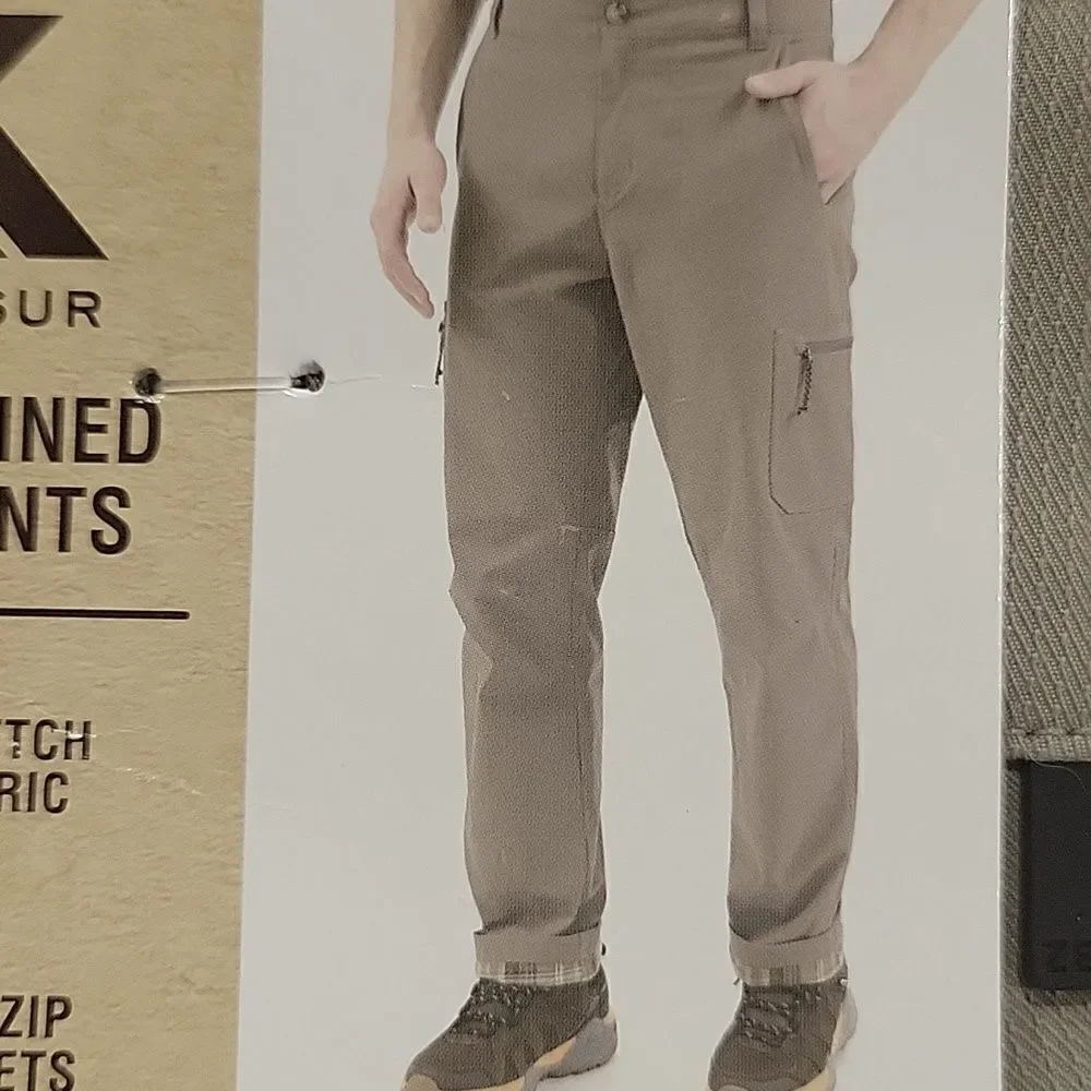 Zeroxposur Flannel-Lined Cargo Pants 32×34